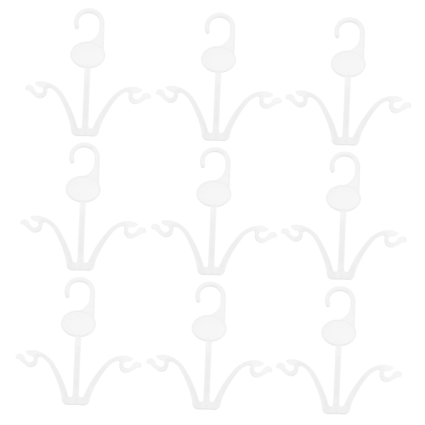 PRETYZOOM 20pcs Plastic Shoe Hangers Shoe Display Hooks for Home Supermarket Easy to Install for Drying Storage