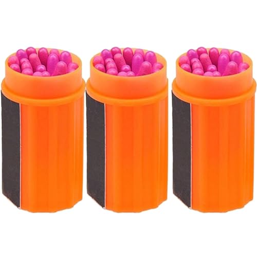 ISEEKLIKE Sturmfeste, wasserdichte Streichhölzer, Outdoor-Streichhölzer, 40/60/80/100 Stück, Überleâ€¦ – Miniatur