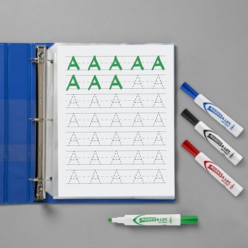 Image of Avery Marks A Lot Dry Erase Markers, Low Odor White Board Markers with Chisel Tip, 4 Assorted Colors (24409)