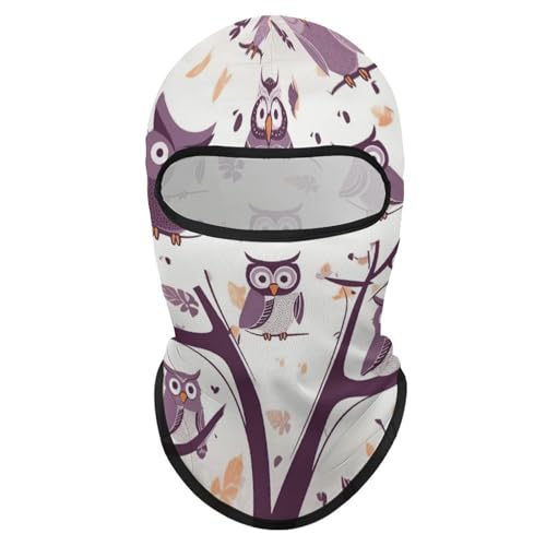 Balaclava para hombre, máscara para esquí con diseño de búho y ramas de árbol, cubreboca para invierno, ciclismo y actividades al aire libre