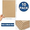 TSKDKIT A2 MDF houten platen om te knutselen, 9 mm gemiddelde dichtheid, vezelplaat, houten planken, MDF-platen voor lasergravure, schilderen en decoratie, goedkoper dan canvas, papieren board (1 stuk