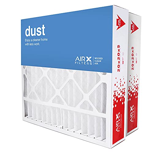 AIRx Filters 20x20x5 Furnace Filter MERV 8 HVAC AC Air Filter Replacement for Honeywell FC100A1011 FC200E1011 CF200A1024 Dust Pollen Lint & Dander Control 2-Pack