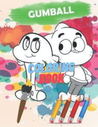 GUMBALL : Coloring book For Kindergarten Kids Ages 4-8!: "Size "8.5 x 11" Pages : 29