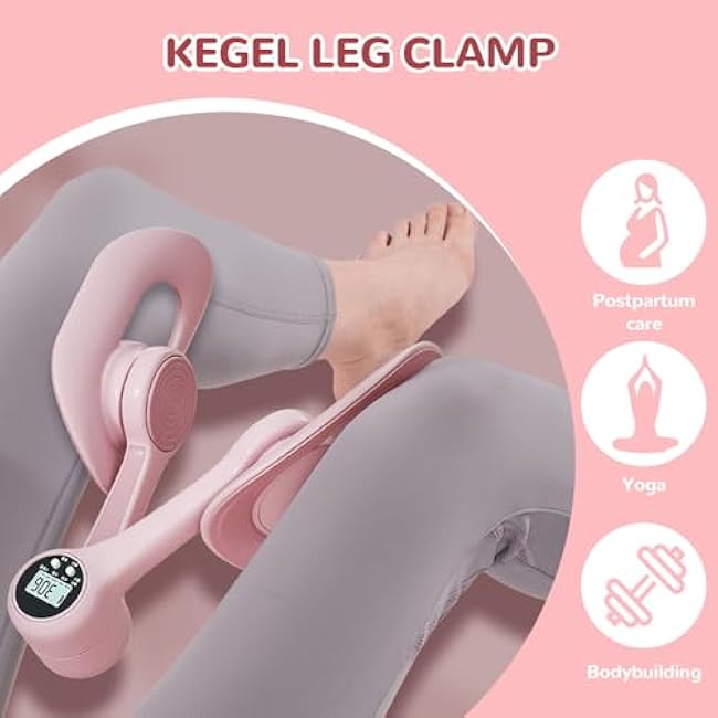 Inner Thigh Toners Master, 2025 New Smart Screen Display Count Pelvic Floor Trainer,Enhanced Resistance Hip and Pelvis Trainer Exercise Equipment for Women