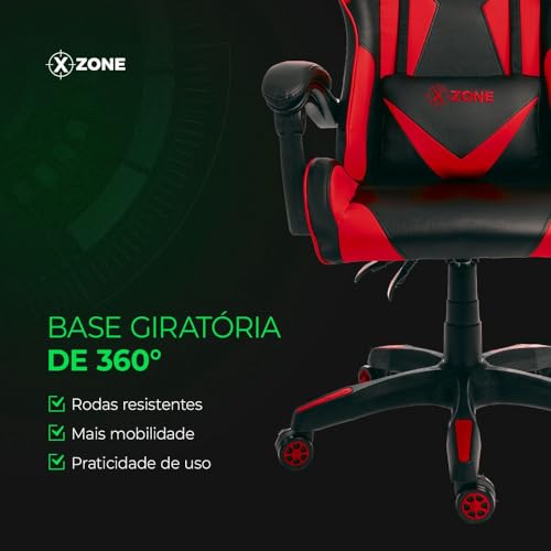 Cadeira Gamer Premium, Xzone, Vermelho/Preto - CGR-01-R