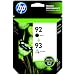HP 92 Black & 93 Tri-color Original Ink Cartridges, 2 Cartridges (C9361WN, C9362WN) for HP Photosmart 2575 HP PSC 1510