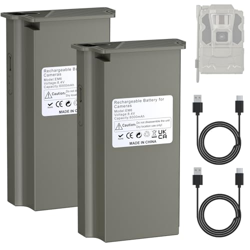 Quirkygame 2 Pack Reveal Hunting Camera Battery Pack - Compatible with Game Trail Hunting Camera X...