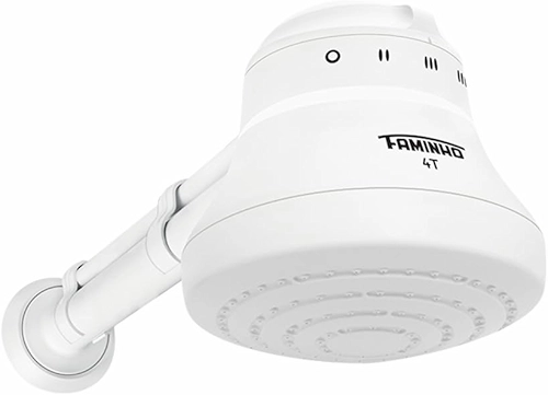 CHUVEIRO ELÉTRICO - DUCHA FAMINHO 4T BR 220V 6800W C/CANO 30CM - FAME