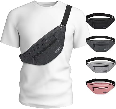 MAXTOP Large Crossbody Fanny Pack with 4-Zipper Pockets,Gifts for...