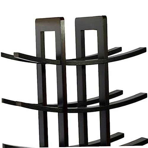 Soporte para botellas de vino de plástico negro miniatura 5