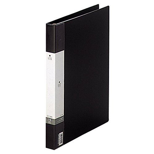 リヒトラブ ファイル クリヤーブック 交換式 A4 30穴 15ポケット 黒 G3801-24の商品画像（Amazon）