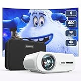 ONOAYO AYO1 Portable Mini Projectors for Outdoor Movies Use, 4K Support Projector with Wifi and Bluetooth, Video Projector Ceiling Compatible with TV Stick, Laptop, Smartphone, Xbox, PS5