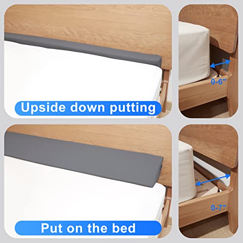 Talcusble King Size(76"X10"X6") Bed Wedge Pillow, Bed Gap Filler, Mattress Wedge, Headboard Pillow Fill The Gap (0-7") Between Your Headboard And Mattress #TOP3