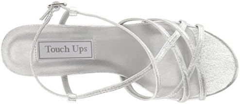 Touch Ups Women's Eva Sandal, Silver Shimmer, 6.5 W US | Image 4