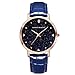 Produktbild Damen Uhren, Allskid Romantischer Stil Sternenklarer Himmel Wählen Glänzend PU Leder Uhrenarmband Quarz Student Frauen Armbanduhr Women Watches (36mm, Blau)