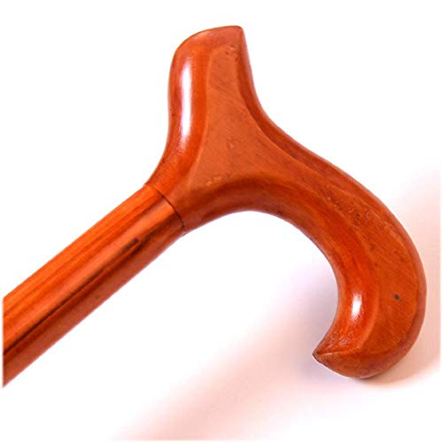 Bastón de madera maciza de codo para aliviar la presión al caminar 96 cm 3