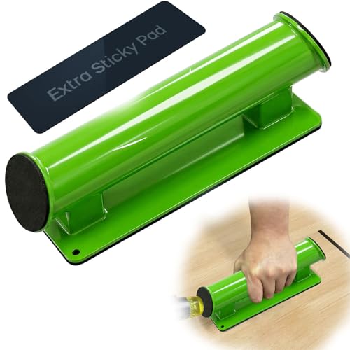 NAACOO Floor Gap Fixer Tool for Laminate Vinyl Plank Hardwood. Heavy Duty Floor Gap Repair Tool with Washable & Reusable Sticky Pad Durable-Made of Iron. No Noise - with Felt Pad.