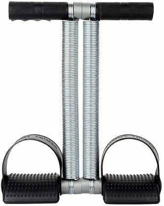 wWAR Tummy Trimmer Double Spring Ab Exerciser Ab Exerciser (Black)-image-44