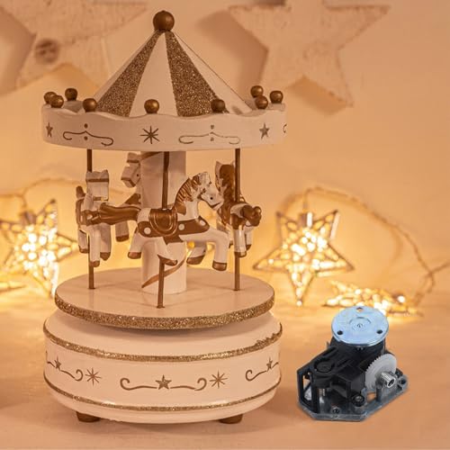 KICHOUSE 金属製オルゴール交換部品 精密設計の交換メカニズム 動的おもちゃ連動機能付き DIYやレトロ 最適な独特デザインのオルゴールムーブメント [3]