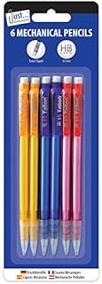 Just stationery Mechanical Pencil with Eraser (Pack of 6)