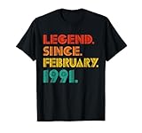 Photo Gallery legend since february 1991 birth of birthday 1991 vintage maglietta Photo Gallery legend since february 1991 birth of birthday 1991 vintage maglietta
