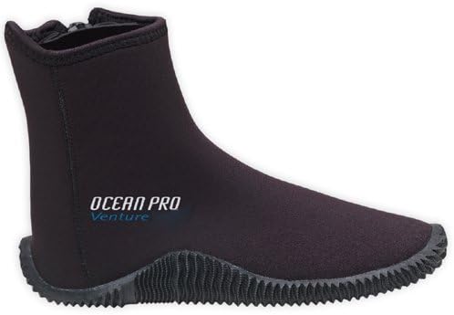 New 5.0mm Venture Molded Sole Boots (Size 5) for Scuba Diving, Snorkeling & All Watersports with a Free Drawstring Mesh Collection Bag. a $12.95 Value