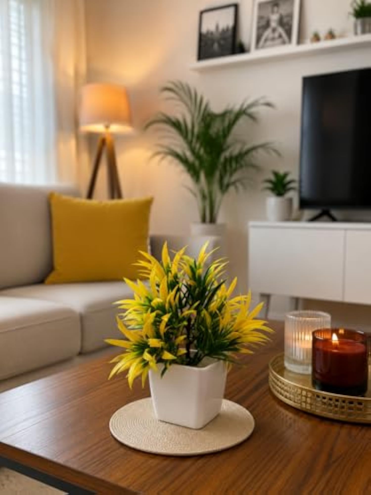 Artificial Flower Pot with Beautiful Flowers