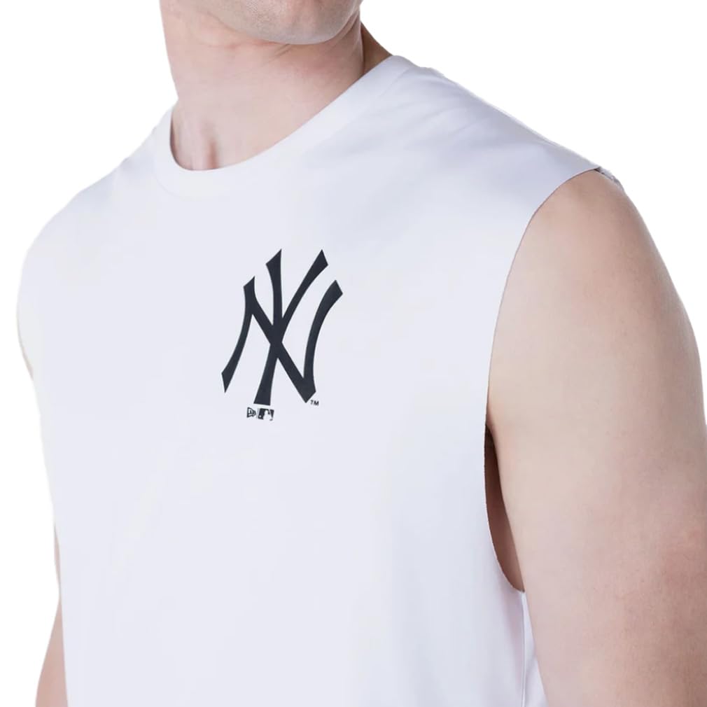 New Era MLB New York Yankees Canottiera bianca