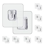 【Doppelseitiges Karabinerhaken-Design】Die beiden Haken sind jeweils an das Objekt, das Sie aufhängen möchten, und an der Wand geklebt, so dass das Objekt, das Sie aufhängen möchten, überall aufgehängt werden kann. Es ist sehr effektiv für die Aufbewahrung von Gegenständen und hält Ihr Zuhause ordentlich. Der Karabinerhaken eignet sich zum Beispiel für Aufbewahrungsboxen, Kartons, Steckdosenleisten etc.