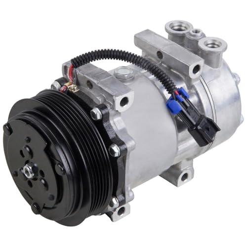 AC Compressor & A/C Clutch For Peterbilt Replaces LF0122 F69-003-122 Sanden SD7H15 4424 4731 4039 - BuyAutoParts 60-02143NA NEW