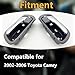 Cheriezing 1 Pair Chrome Interior Door Handles Compatible with 2002-2006 Camry - Front/Rear Left & Right Side, Gray House Chrome Lever, Replace 69206-33030, 69205-33040