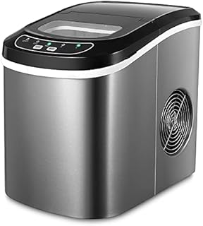 SOUKOO Ice Makers Countertop 26lbs/24h Portable Ice Maker (Stainless Steel)