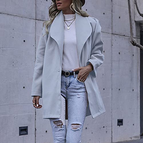 Zolimx Cappotto di Lana Allentato, Cappotto di