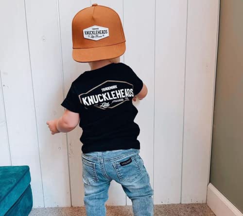 Toddler Baseball Hat - Infant Trucker Hats - Toddler Boy Outfit - Newborn Sun Hat - Baby Youth Snap Back Trucker Mesh Fitted Patch Flat Brim Cap Basket Stuffer Gorros (L 6 Years - Up, Wilder) #TOP6