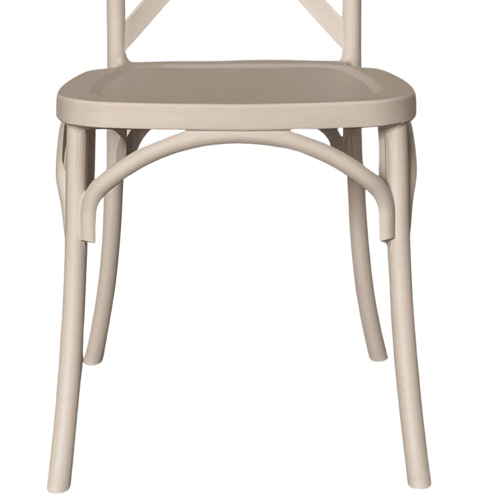 OKAFFAREFATTO MADDALONI Silla de bar comedor de plástico beige sprint polipropileno apilable