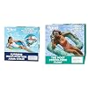 Aqua Deluxe Supreme Hex Pool Chair Lounge and Aqua Zero Gravity Inflatable Pool Chair Float Bundle, Blue