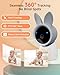 ARENTI Baby Monitor with 2 Cameras, 2K Smart Baby Camera with 5'' Upgraded Wireless Display, Super Night Vision, Breathing Light, Lullabies, Cry&Motion Detection, Temp&Humidity Sensor, 2 Way Audio