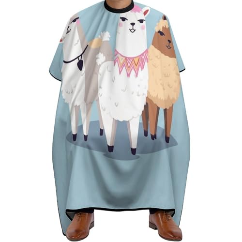Capa para Barbería Cute Alpacas Ajustable 170x144 cm miniatura 1