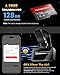 TERUNSOUl 4K+4K Dash Cam Front and Rear, Free 128GB Card Included, 5.8GHz WiFi Dash Camera for Cars, Built-in GPS, G-Sensor, 170°Wide Angle, 3