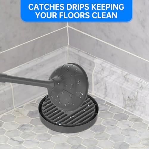 Image of Toilet Plunger with Holder Combo for Bathroom Cleaning, Quick-Drying Plunger with Holder