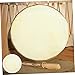 Hemoton 4pcs African Drum Skin Replacement Leather Drum for Improved Bass and Overtone Easy to Use Percussion Accessory for Drummers and Musicians