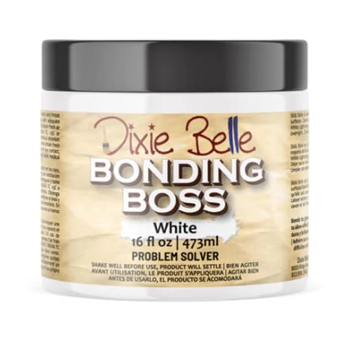 Dixie Belle Bonding BOSS Paint Primer - White (16oz) - Problem Solver Primer - Paint Base to Block Odor, Stains, Bleed Through