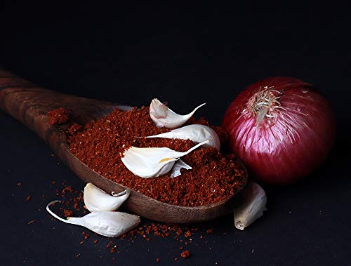 Image of Leeve Kolhapuri Kanda Lasun Mirch Masala 400g | Authentic Spicy Maharashtrian Masala | Vada Pav, Bhakri & Sabzi Taste Enhancer | Onion Garlic Chutney Powder