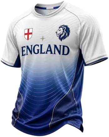 RALUEMID 2026 Soccer Cup Fan Jersey Shirt Collection,Retro Streetwear Football Shirts for Men & Women,Soccer Lover Jerseys 12-Blue Large