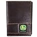 John Deere Men's Brown Raised Panel Tri-fold Wallet - LP70566