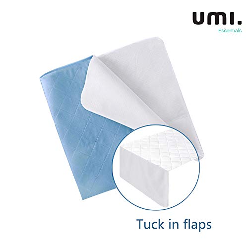 UMI. Essentials Assorbente Incontinenza Coprimaterasso Impermeabile per Bambini e Adulti Lavabile Modello Quadrato – 86 x 132 cm