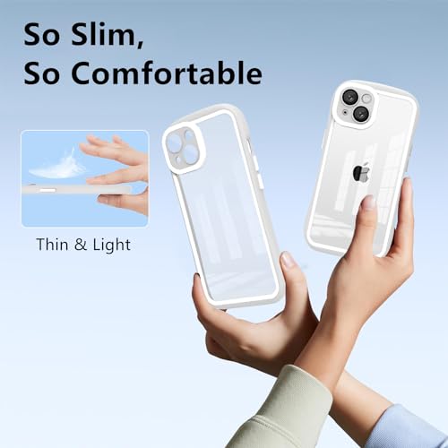 Coque blanche pour iPhone 15 Pro étui fin de protection - 2