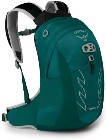 Osprey Tempest Jr Girl's Hiking Backpack, Jasper Green