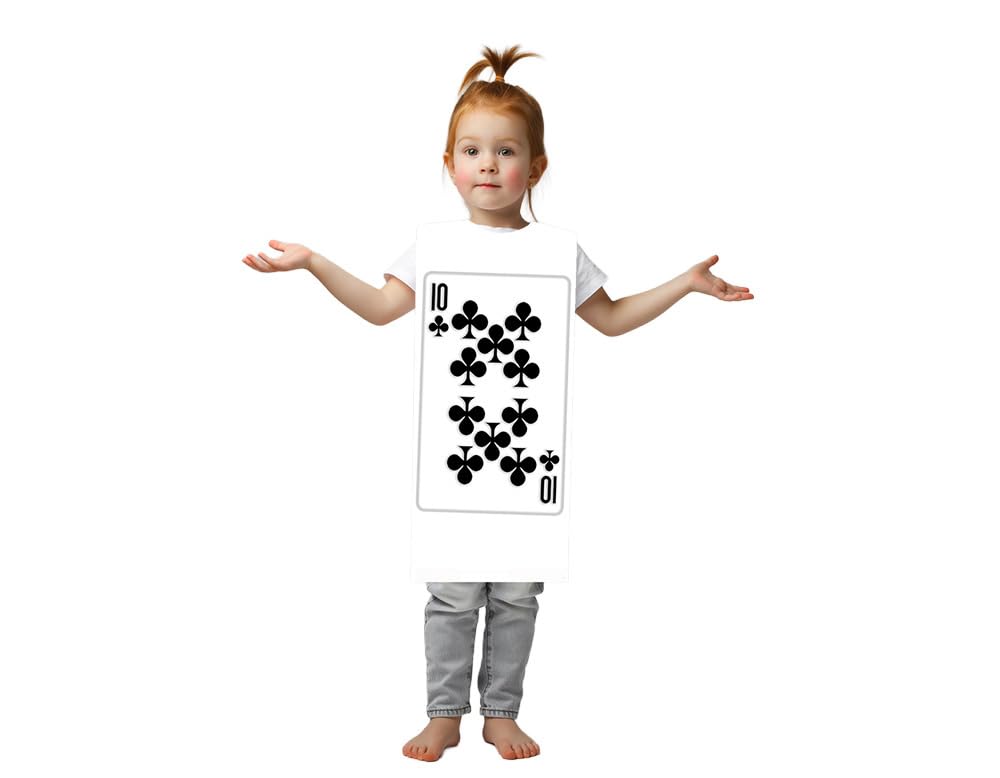 TABARDO! Playing Card Costume for Kids and Toddlers, Fancy Dress Outfit (Small, 10 Of Clubs) — image 1
