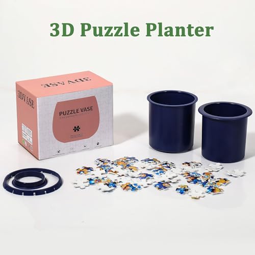 3D Puzzle Planter - Unique 3D Puzzle Vase, Home Decor Flower Pots for Indoor Cactus, Succulents Pots, Unique 3D Puzzles for Adult, Puzzle Gift for Puzzle Lovers by 3DVASE - Image 8